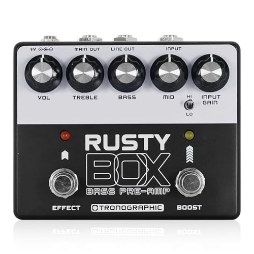 ベース Tronographic Rusty Box bass preamp Tronographic Rusty Box Bass Preamp - Pedal of the Day